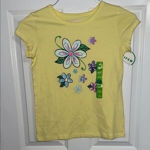 Yellow Floral Kids Shirt